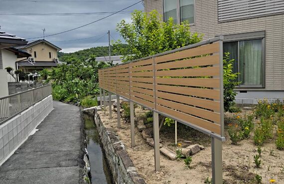 【岡山市 フェンス 目隠し 防犯】フェンス工事なら令和建設！