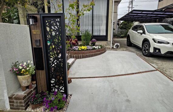 【岡山市 駐車場拡張 外構工事】駐車スペースを広く快適に！