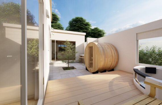 【岡山市 ウッドデッキ設置】庭を快適なリビング空間に！